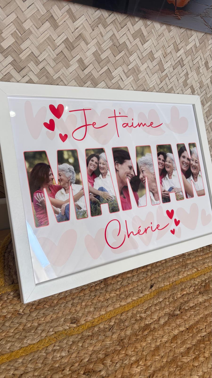 Affiche "Je t’aime Maman" – Un mot doux qui reste pour toujours