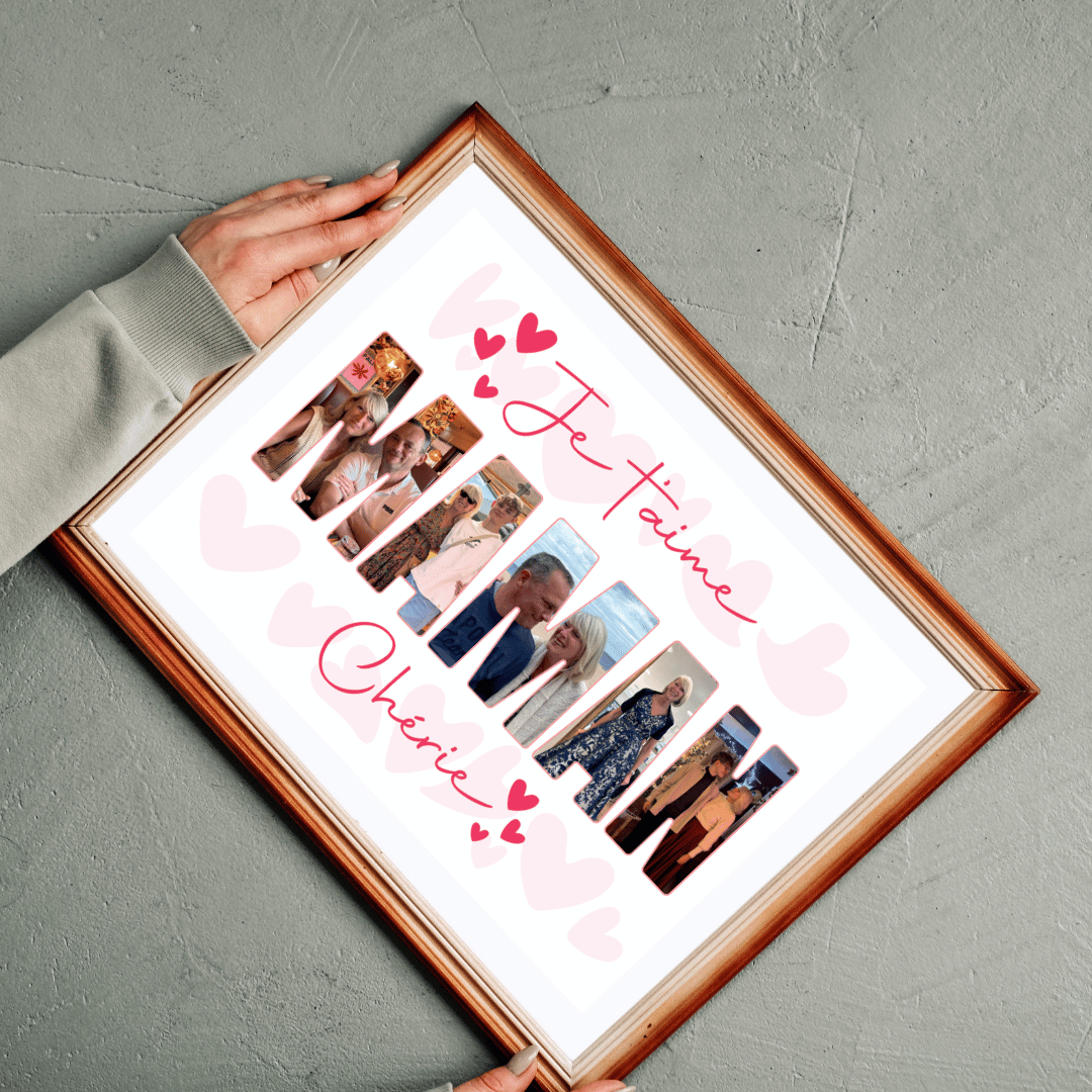 Affiche "Je t’aime Maman" – Un mot doux qui reste pour toujours