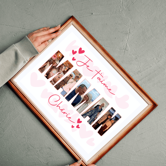 Affiche "Je t’aime Maman" – Un mot doux qui reste pour toujours