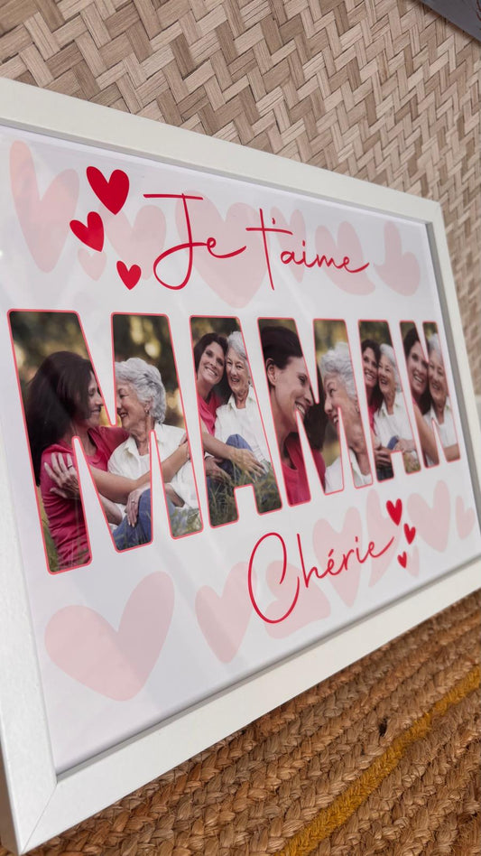 Affiche "Je t’aime Maman" – Un mot doux qui reste pour toujours
