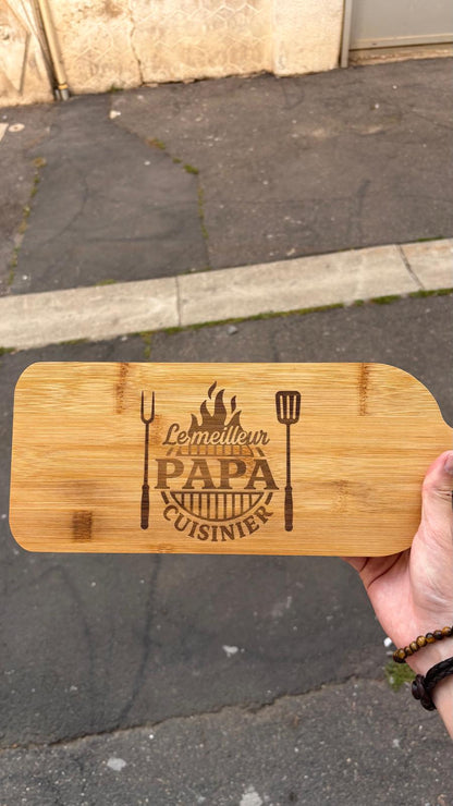Planche à Découper en Bois Gravée