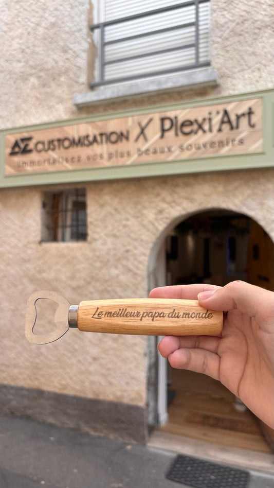 Décapsuleur Personnalisé en Bois
