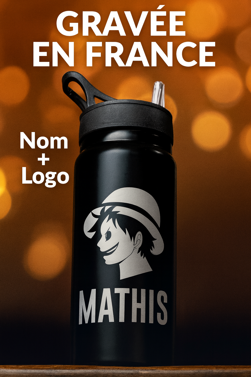 Gourde en Inox Gravée